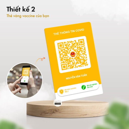 in thẻ xanh covid