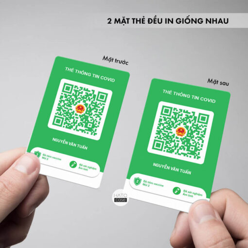 in thẻ xanh covid