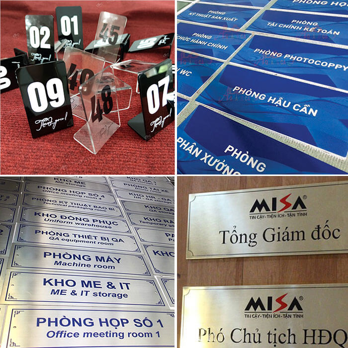 in trên mica, in trên inox