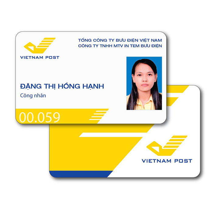 in thẻ nhân viên