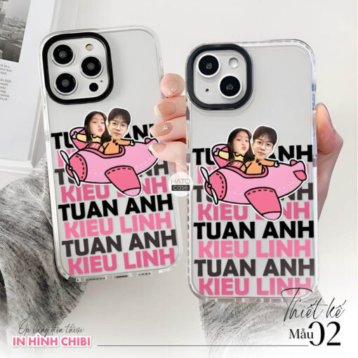 Ốp lưng cặp đôi chibi in tên 01 | Tất cả dòng điện thoại - Image 2