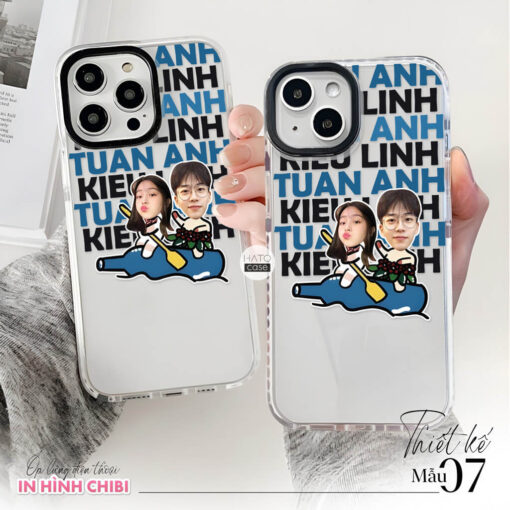 Ốp lưng cặp đôi chibi in tên 02 | Tất cả dòng điện thoại - Image 3