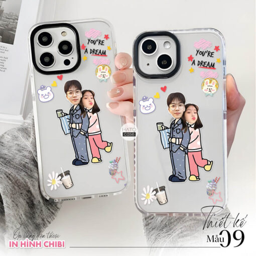 Ốp lưng cặp đôi chibi sticker | Tất cả dòng điện thoại - Image 9