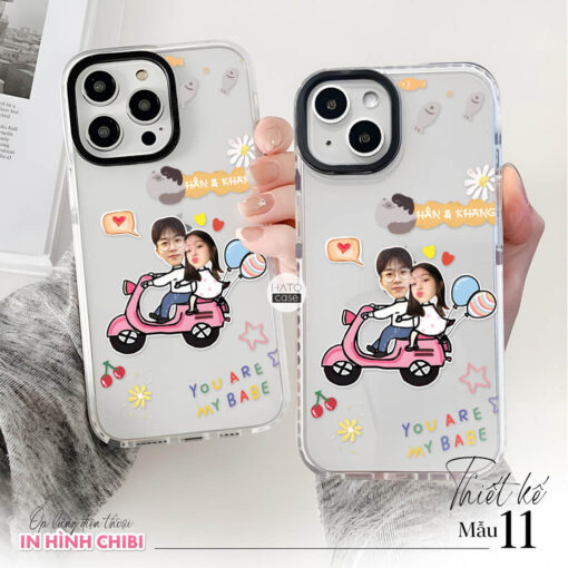 Ốp lưng cặp đôi chibi sticker | Tất cả dòng điện thoại - Image 11