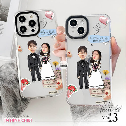 Ốp lưng cặp đôi chibi sticker | Tất cả dòng điện thoại - Image 12