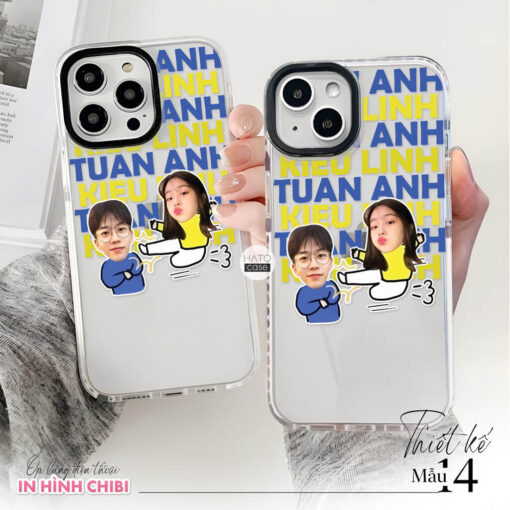 Ốp lưng cặp đôi chibi in tên | Tất cả dòng điện thoại - Image 15