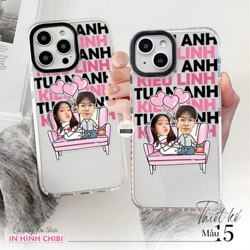Ốp lưng cặp đôi chibi in tên | Tất cả dòng điện thoại - Image 16