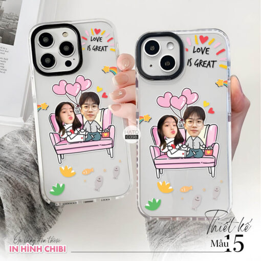 Ốp lưng cặp đôi chibi sticker | Tất cả dòng điện thoại - Image 14