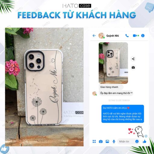 Ốp lưng in tên riêng theo yêu cầu, kèm hoạ tiết bông hoa | Bộ sưu tập 16 mẫu - Image 20