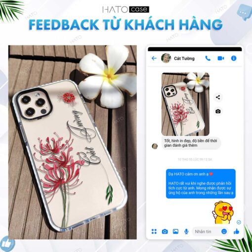 Ốp lưng in tên riêng theo yêu cầu, kèm hoạ tiết bông hoa | Bộ sưu tập 16 mẫu - Image 19